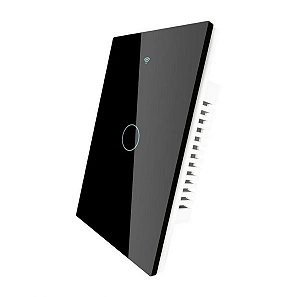 Interruptor De Luz Inteligente Moes Ws-Us1-Rfb-N Wi-Fi Rf 1 Botão - Preto