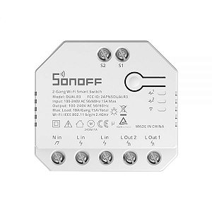 Interruptor Inteligente Sonoff Dualr3 Doble Two-Way Wi-Fi