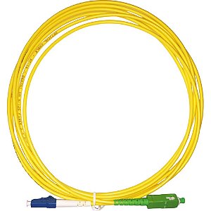 Cabo de Fibra Óptica SC-UPC para SC-APC Single Mode 3 mm - 10 Metros