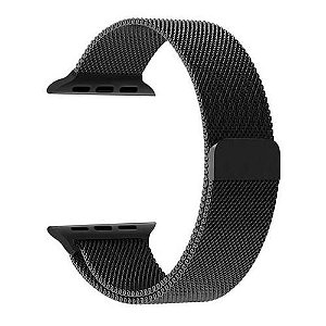 Correia Milanese Loop 4Life para Apple Watch caixa de 38/40 mm - Preto