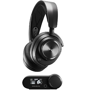 Fone de ouvido Gamer SteelSeries Artics Nova Pro Sem fio - Preto