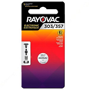 Pilha Botão Rayovac 303/357