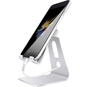 Suporte Celular Quanta QTSCM10 para Mesa - Prata