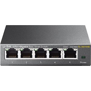 Switch Ethernet TP-Link TL-SG105E V3 5 Portas 10/100/1000Mbps