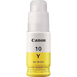 Frasco de Tinta Canon GI-10 - Amarelo 70mL