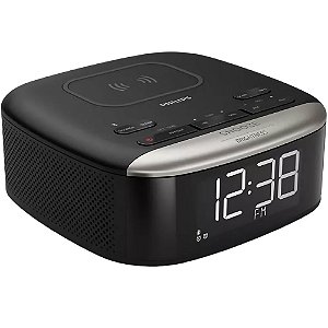 Rádio Relógio Philips TAR-7606 FM Bivolt - Preto/Cinza