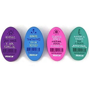 BORRACHA TR OVAL COLOR MERCUR FRASES