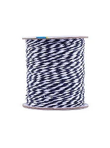 CORDAO BICOLOR LULI 2MM COM 50M BRANCO E PRETO