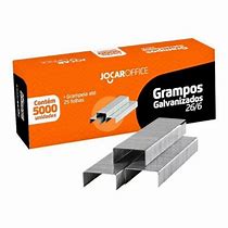GRAMPO GALVANIZADO 26/6 CX/ 5000 UND -JOCAR OFFICE