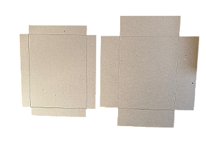 KIT PAPELÃO CINZA PARA CAIXA SAPATO 23X18X6 (5 kits)