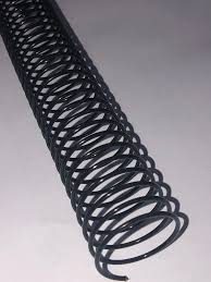 ESPIRAL AÇO REVESTIDO PASSO 6MM - TAMANHO 3/4 PRETO (150 FLS)