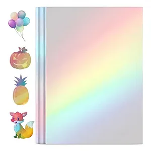 VINIL PARA LAMINACAO A FRIO HOLOGRAFICO ARCO-ÍRIS A4