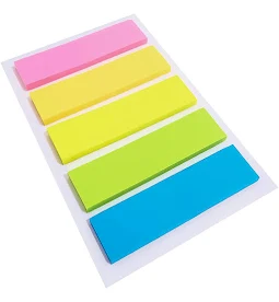 BLOCO ADESIVO MARCA PAGINA RETO 5X25FLS MASTERPRINT MP 2030