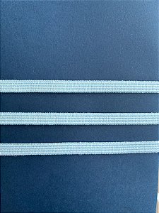 ELASTICO CHATO 7MM AZUL BEBE COM ERISEE 1 METRO