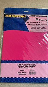PAPEL NEON PINK A4 180G 20 FLS