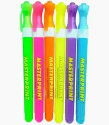 CANETA MARCA TEXTO NEON SLIM KIT 06 CORES - MASTERPRINT