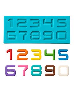 Molde de Números 3D em Silicone - Prime Chef