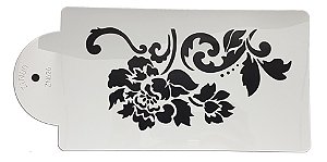 Stencil para Decoração de Flores - GMEZN436