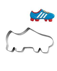 Cortador Inox Chuteira Decoração Biscoito Pasta Americana Doce Gourmet Futebol Jogador