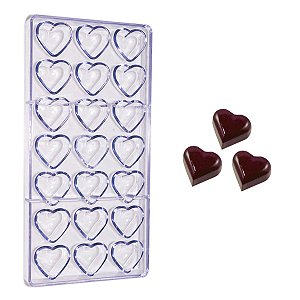 Forma Para Chocolate Bombom Coração Reutilizável Namorados