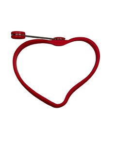 Modelador de silicone Ovo Panqueca de Coração 11cm