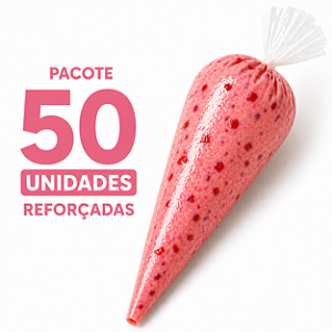 Saco/Manga de Confeitar Descartável Grande 34cm 50 unidades
