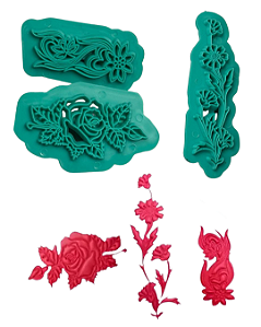 Marcador Decoração De Flores 3pçs - GMEZN677