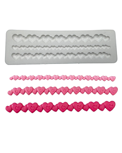 Molde Em Silicone Colar Coração