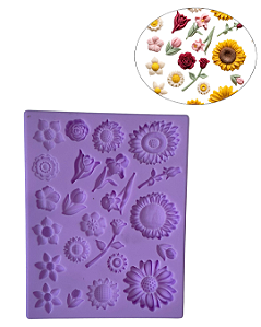 Molde De Flores Mix - GMEZN976