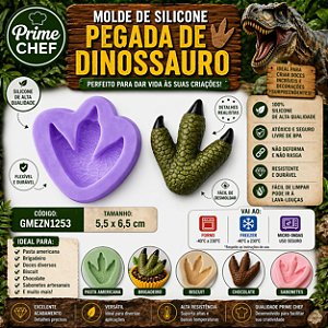 Molde Pata Dinossauro Silicone Pasta Americana
