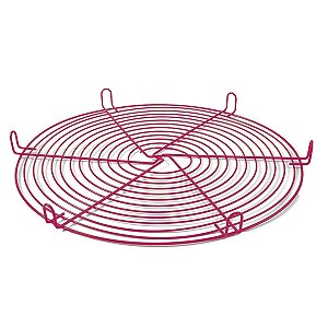 Grade para Resfriamento Redonda Antiaderente Pink 30 cm -