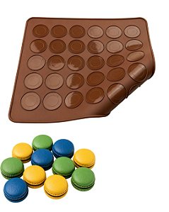Tapete para Macarons em Silicone 30 Cavidades