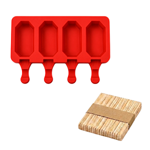 Forma de Silicone para Picolé Diamante – Elegância e Praticidade na Sua Cozinha