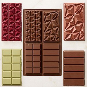 Forma  De Silicone Quattro Dubai para Chocolates Incríveis - Antiaderente