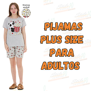 Pijamas Feminino Adulto Plus Size