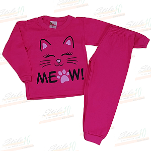 Conjunto moletom infantil para menina