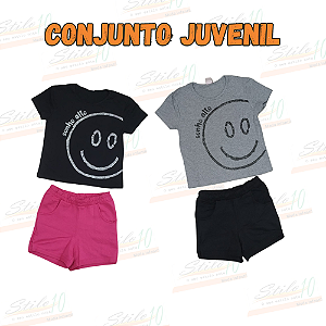 Conjunto para menina blusinha e shorts