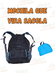 Mochila que vira sacola