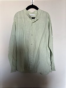 Camisa Linho Algodão Verde  - Barbara Kids 8 anos (nunca usada)