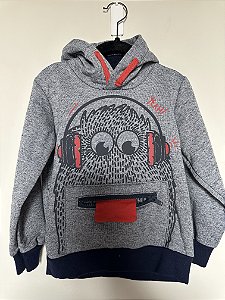Moletom Cinza Divertido - 3 anos (novo)