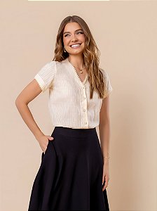 Blusa Évora Baunilha