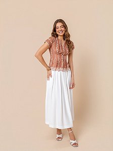 Blusa Audrey Rosa Antigo