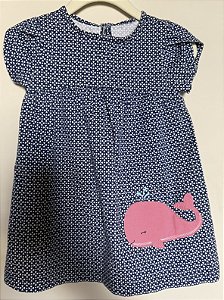 Vestido Azul Baleinha - Carters 6-9 meses