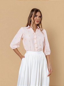 Camisa Edith - Salmão
