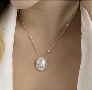 Colar Madrepérola Nossa Senhora Aparecida
