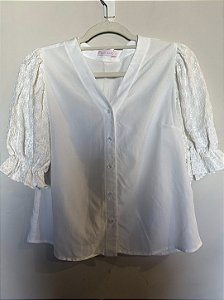 Blusa manga laise e botões SM P