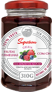 GELEIA FRUTAS VERMELHAS COM CHIA-310g