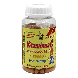 VITAMINAS C+D+Z 60 CAPSULAS HEALTH LABS