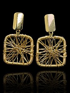 Brinco pendurado Quadrado