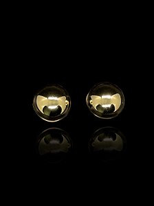 Brinco fixo em formato de meia Bola G